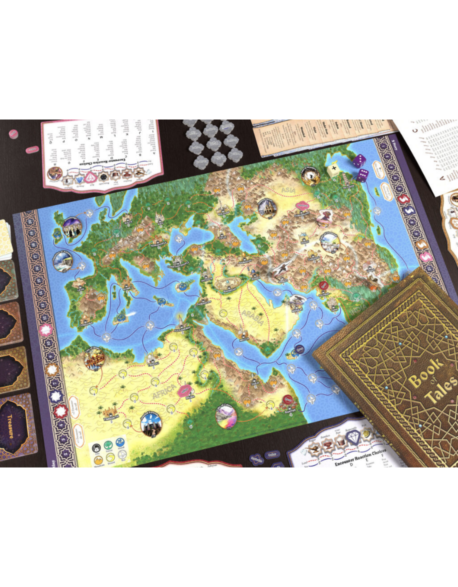 Play to Z Tales of the Arabian Nights: 40th Anniversary (2026) NIS Board Game  Bundle with Sleeves