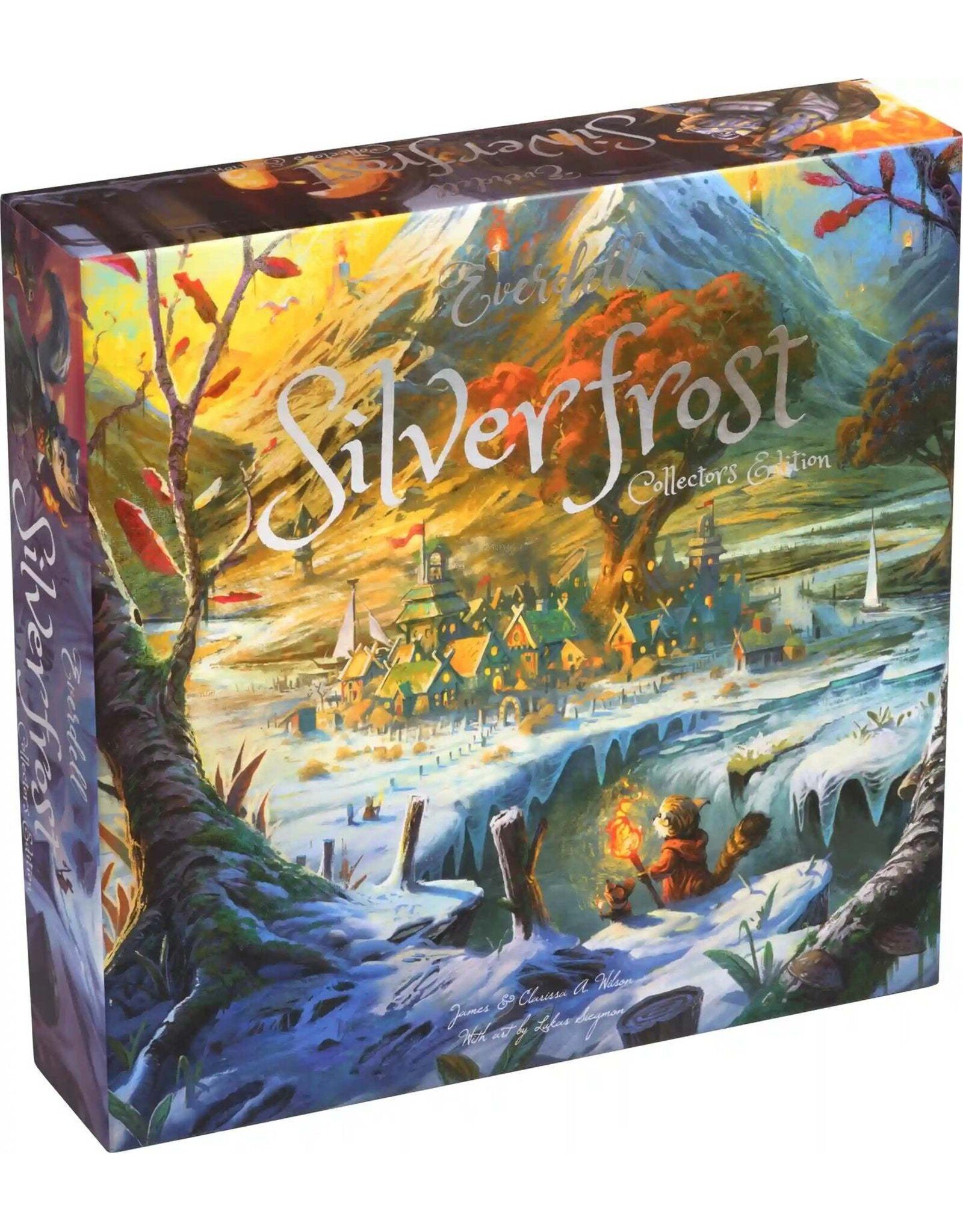 Starling Games Everdell Silverfrost Collectors Edition (2025) Bundle With Deluxe Resource Vessels and Sleeves