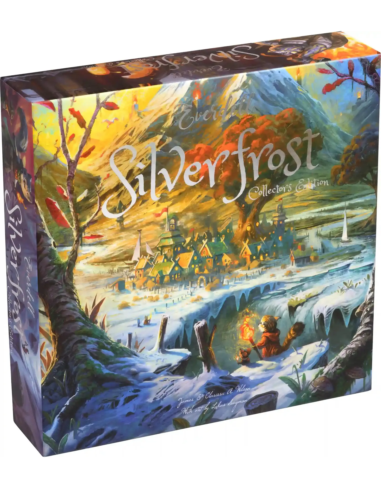Starling Games Everdell Silverfrost Collectors Edition (2025) Bundle With Wooden Mountain and Sleeves