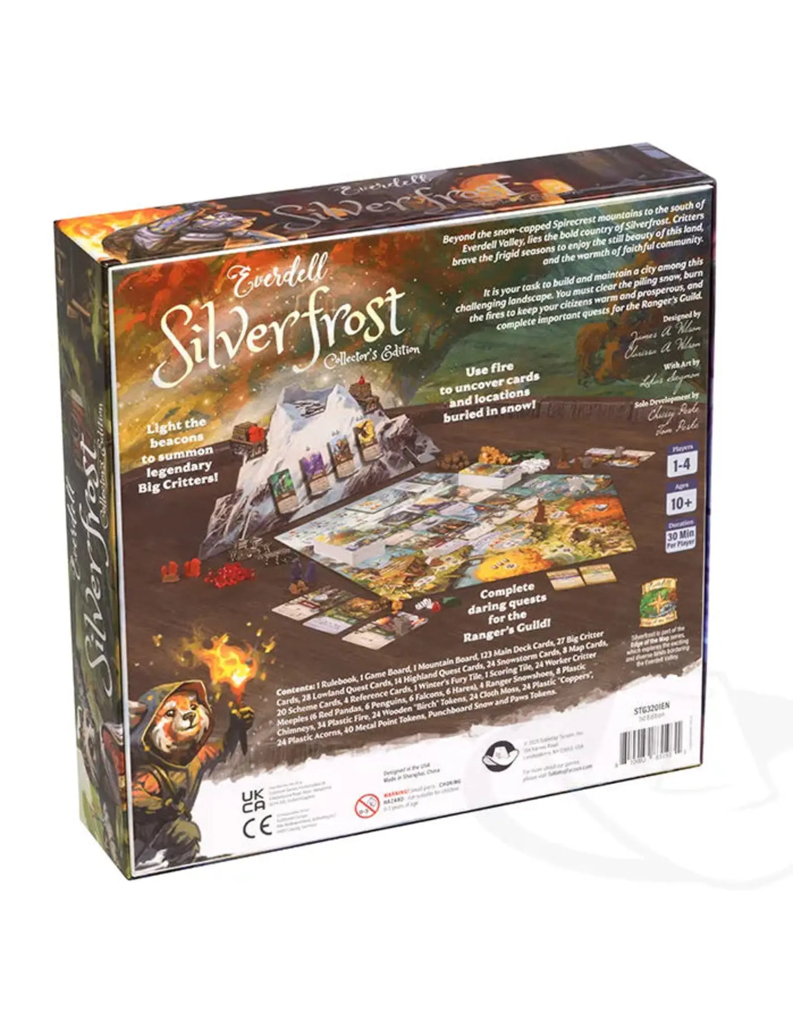 Starling Games Everdell Silverfrost Collectors Edition (2025) Bundle With Wooden Mountain and Sleeves