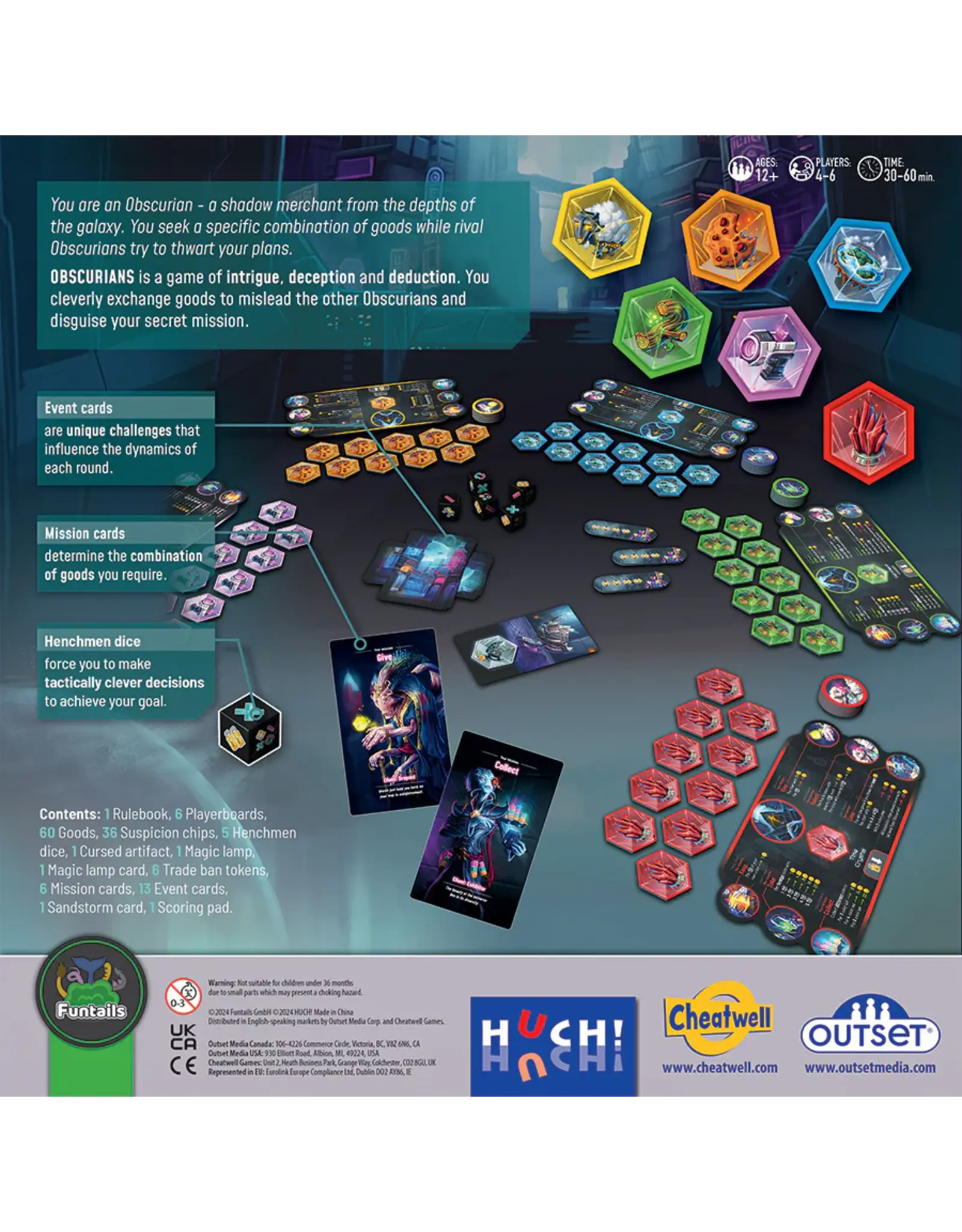 Outset Media Obscurians (2024) New Sleeved Board Game