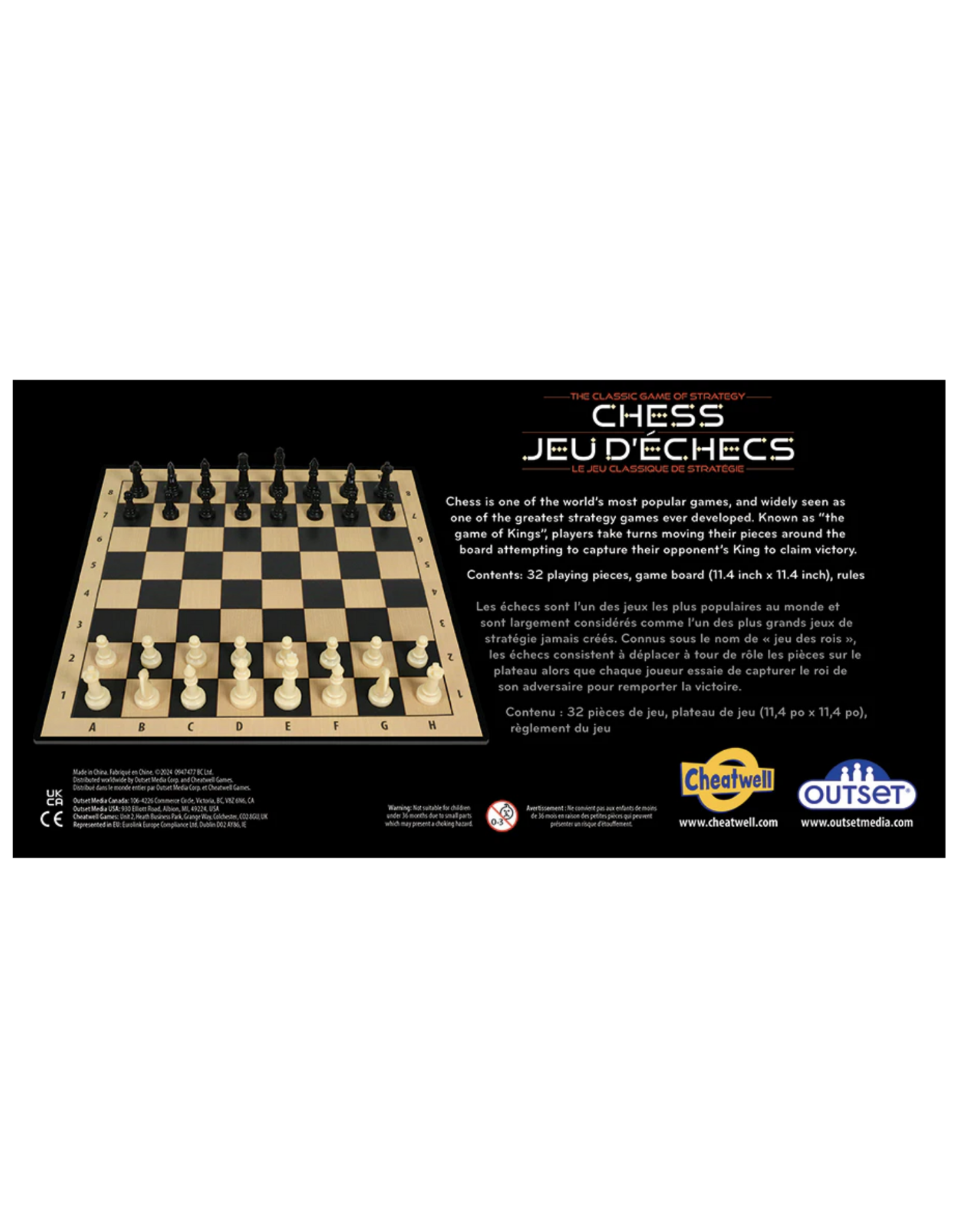 Outset Media Chess (2024) NIB with Pocket Guide to Chess
