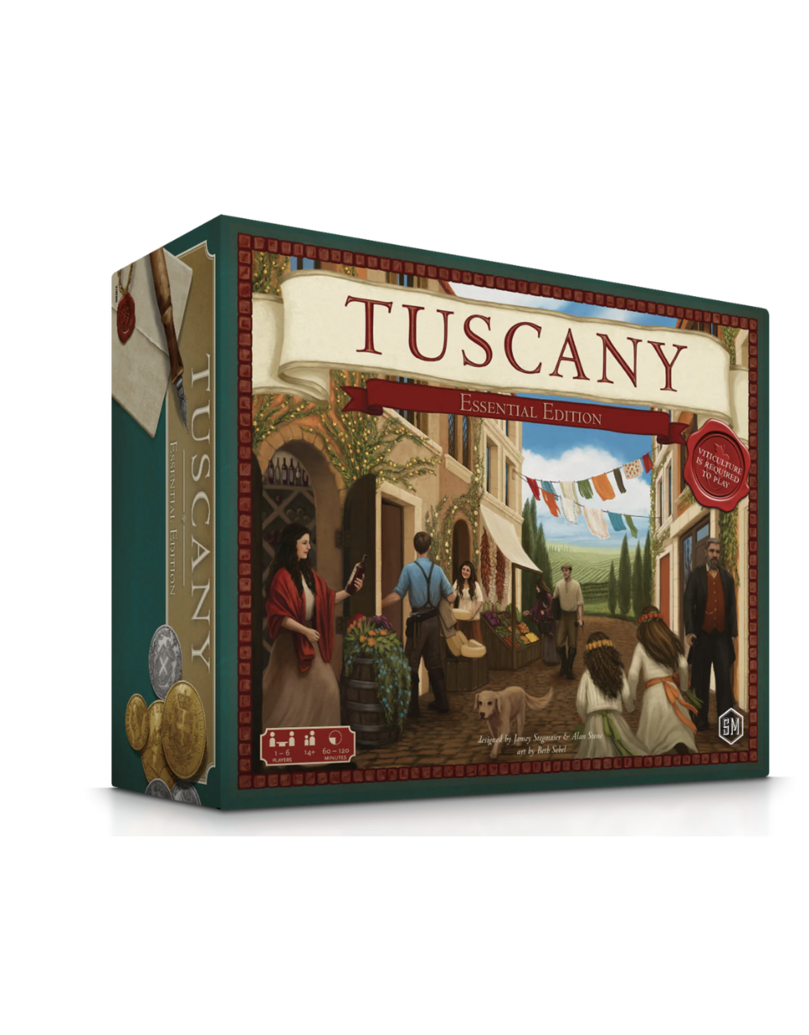 Stonemaier Viticulture Essential Edition (2015) Bundle, Base Game, Tuscany and MDG Sleeves