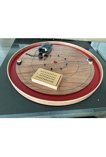 Mayday Games Mahogany ELITE Edition Crokinole Board (Red Ditch)