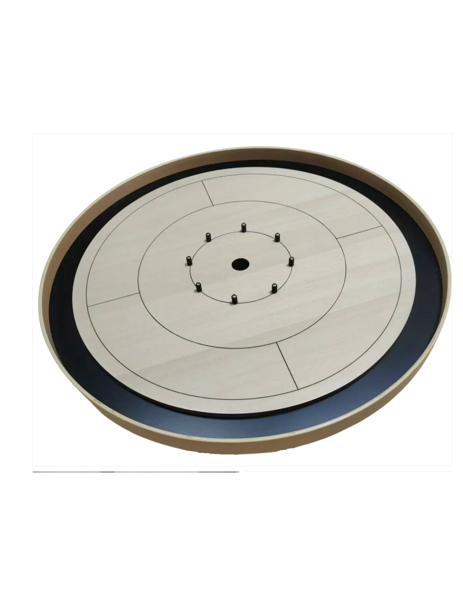 Mayday Games Beech ELITE Edition Crokinole Board Black Ditch