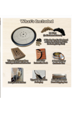 Mayday Games Beech ELITE Edition Crokinole Board Black Ditch