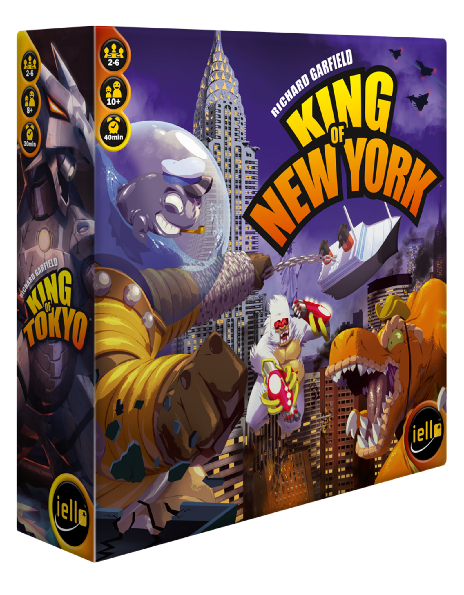 IELLO King of New York (2014) NEW Sleeves, with 5 card promo pack and MDG Sleeves