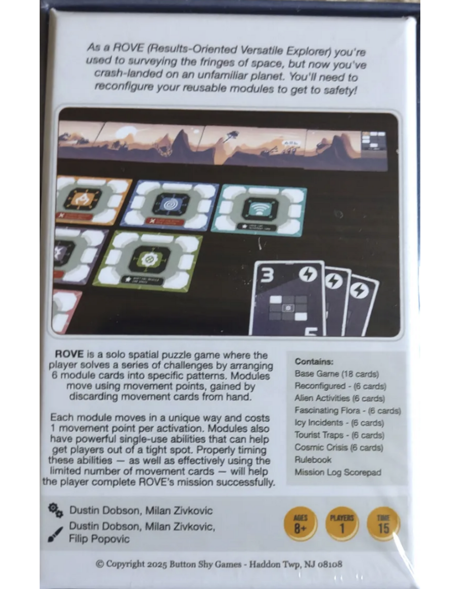 Button Shy ROVE: Essential Collection (2026) New Sleeved Board Game