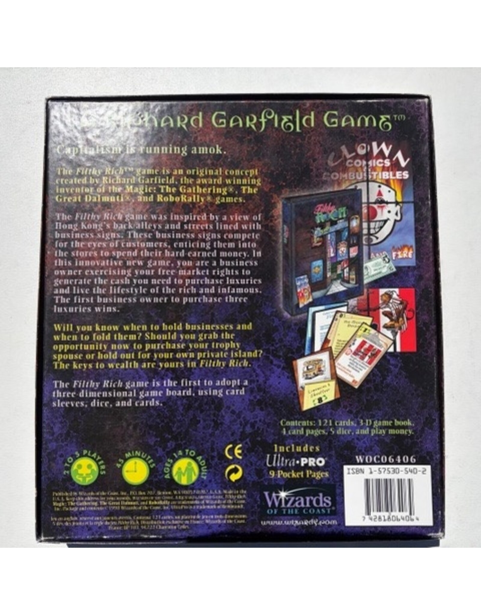 Wizards of the Coast Filthy Rich (1998) Used board game