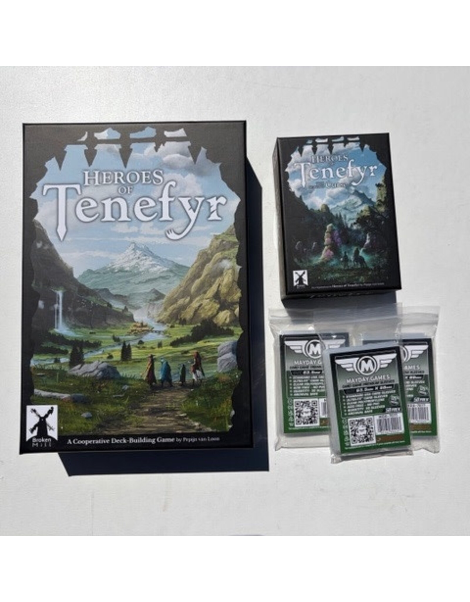 Broken Mill Games Heroes of Tenefyr (2019) Bundles with The Second Curse Expansion and Sleeves