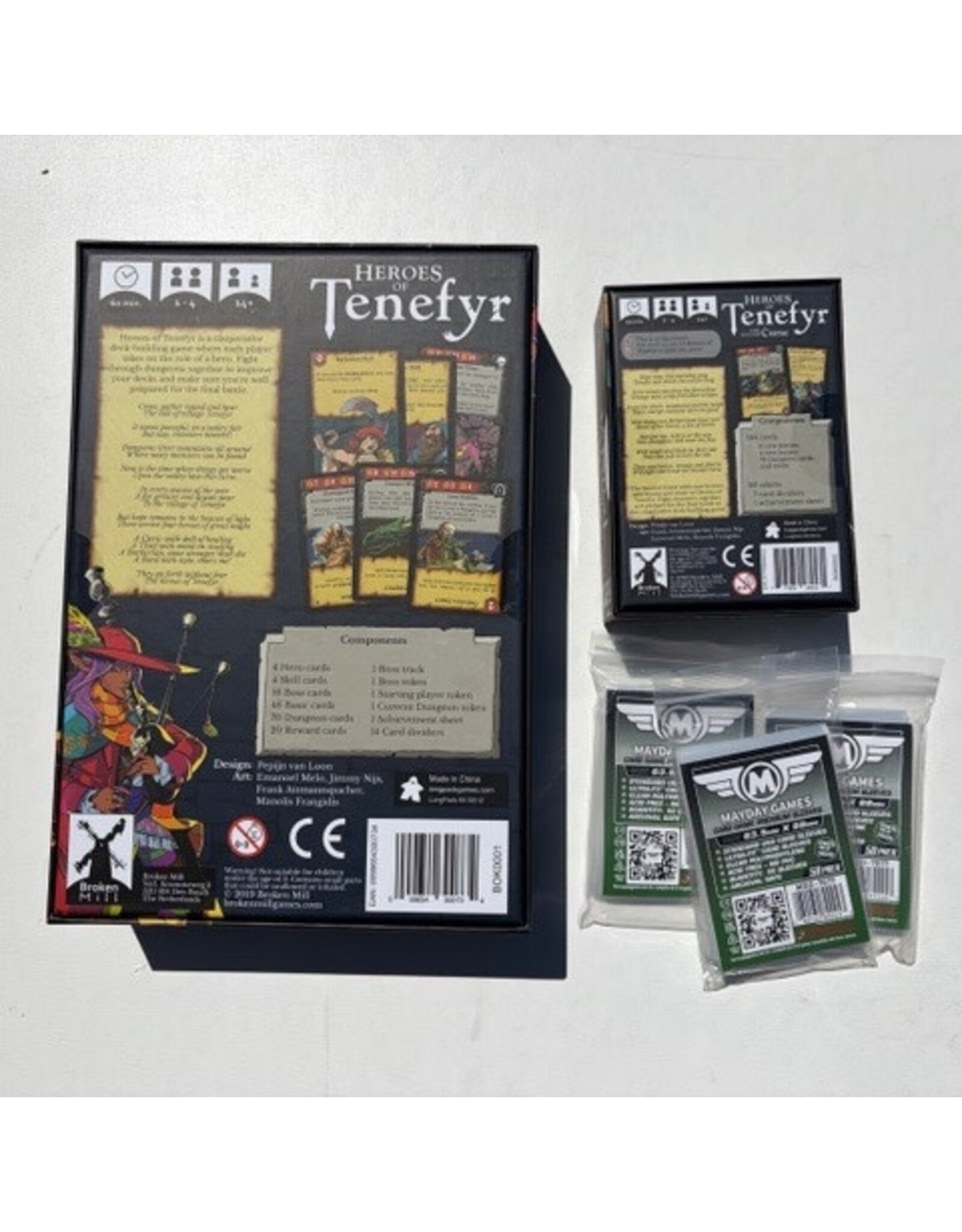 Broken Mill Games Heroes of Tenefyr (2019) Bundles with The Second Curse Expansion and Sleeves
