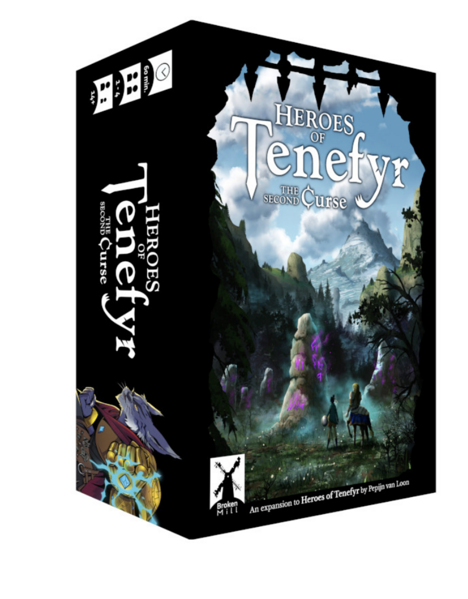 Broken Mill Games Heroes of Tenefyr (2019) Bundles with The Second Curse Expansion and Sleeves
