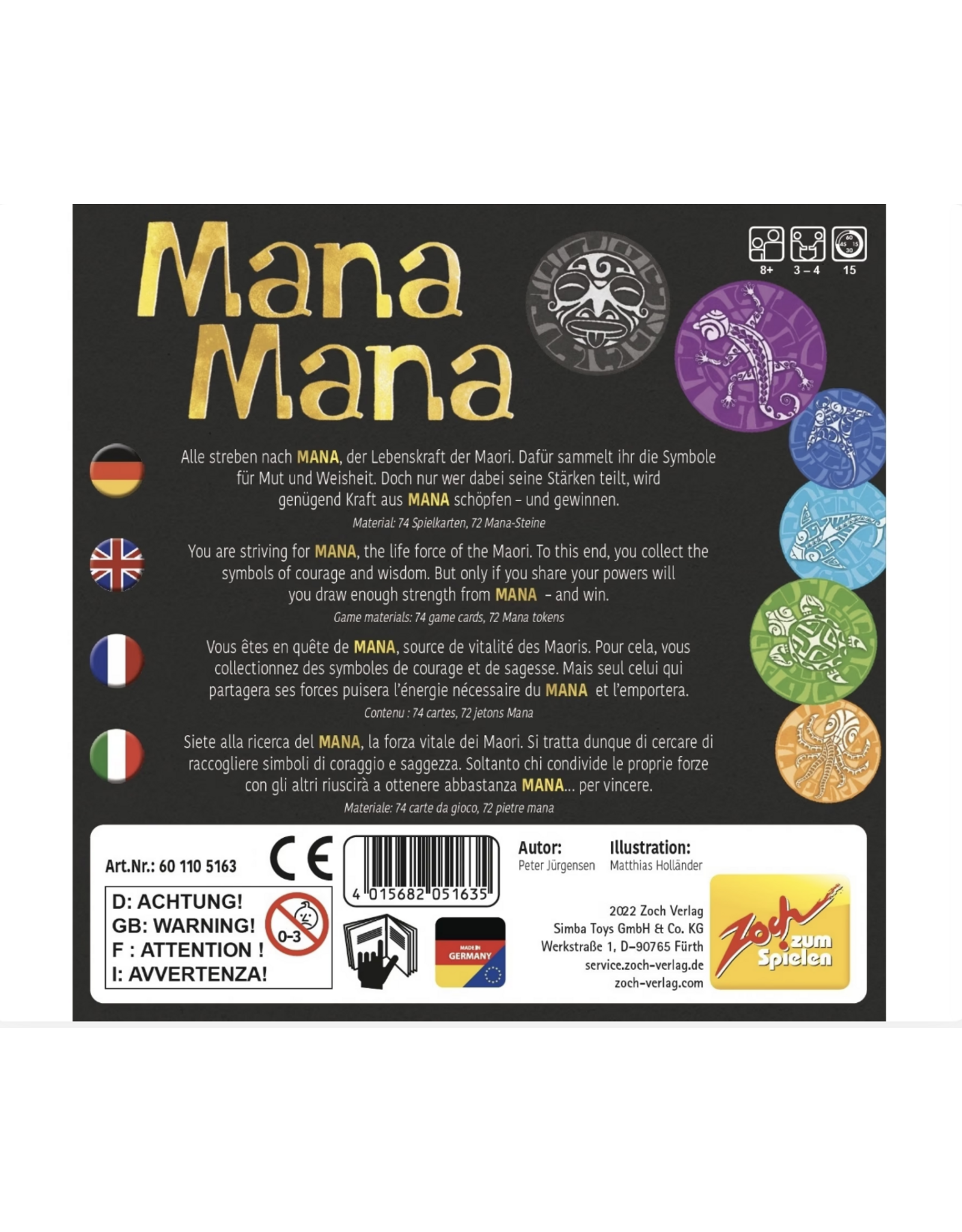 Zoch Verlag Mana Mana (2022) NIS with Sleeves