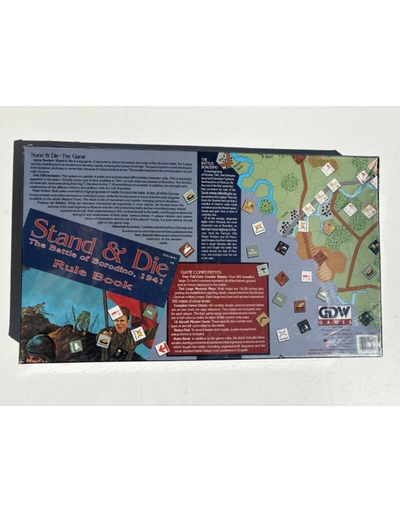 GDW Games Stand & Die: The Battle of Borodino, 1941 (1991) NIS Board Game