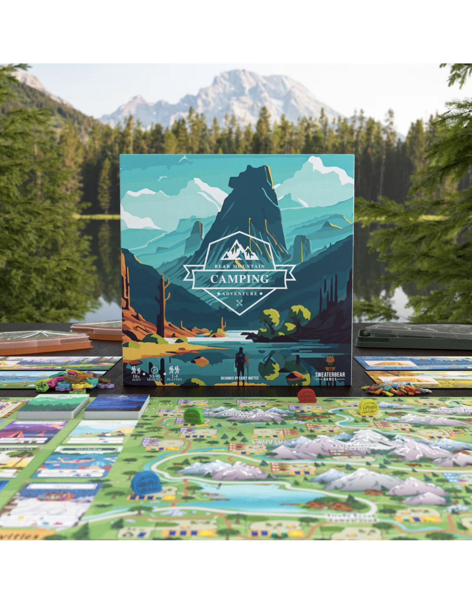 SweaterBear Bear Mountain Camping Adventure (2025) NIS with Sleeves Bundle (Dented see photos)