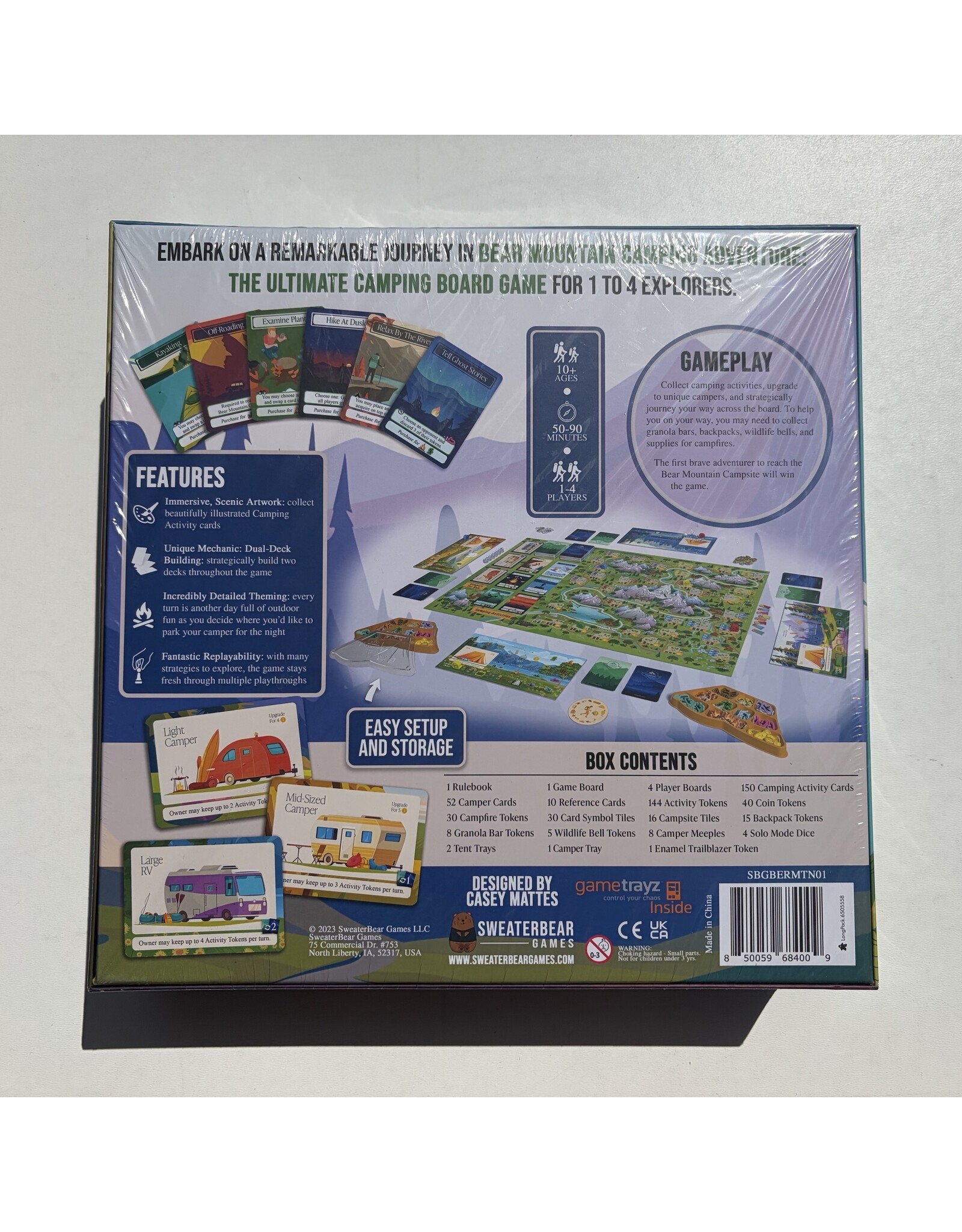 SweaterBear Bear Mountain Camping Adventure (2025) NIS with Sleeves Bundle (Dented see photos)