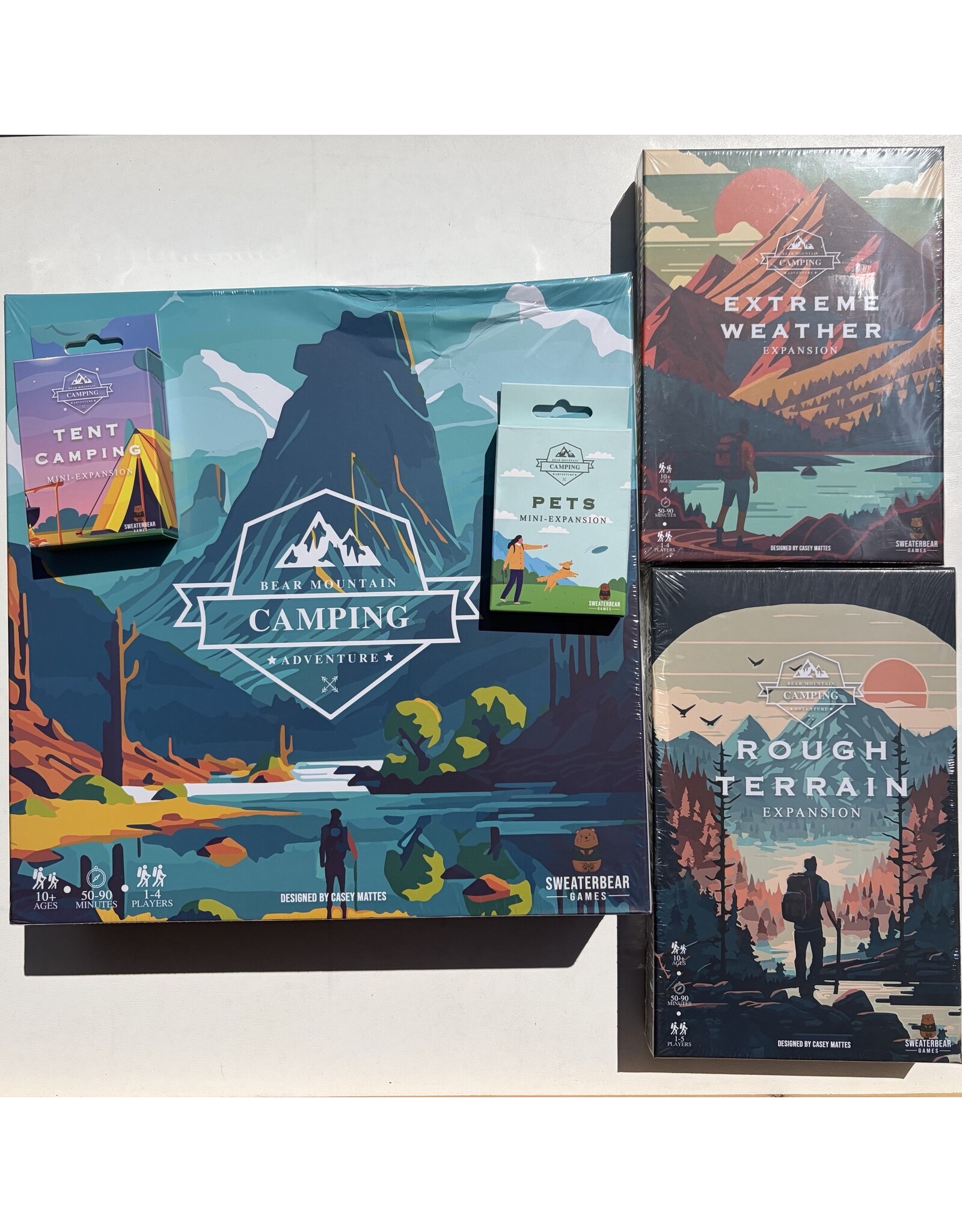 SweaterBear Bear Mountain Camping Adventure (2025) NIS with Sleeves Bundle (Dented see photos)