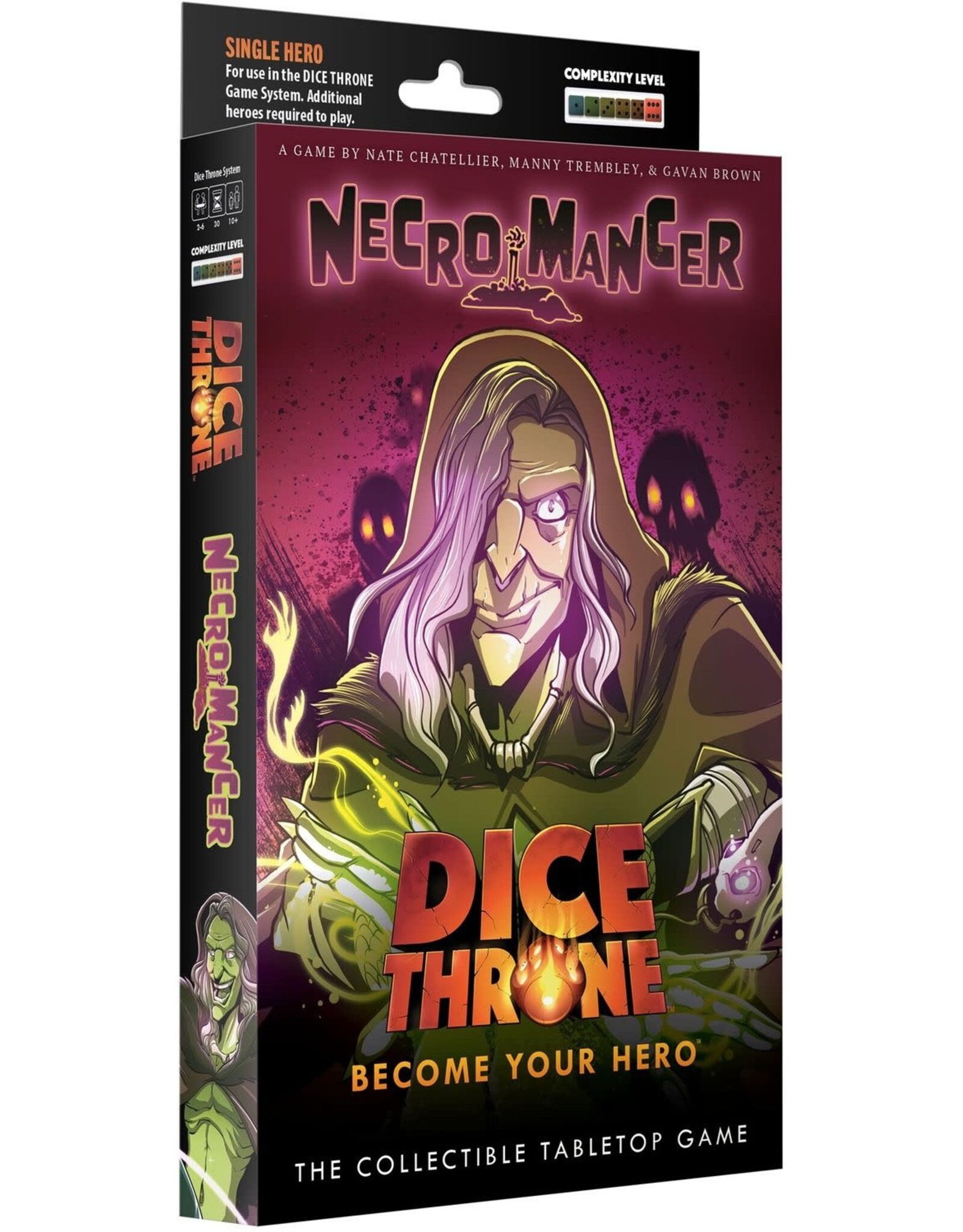 Roxley Dice Throne Outcasts: Necromancer Single Hero Pack (2026) with Sleeves