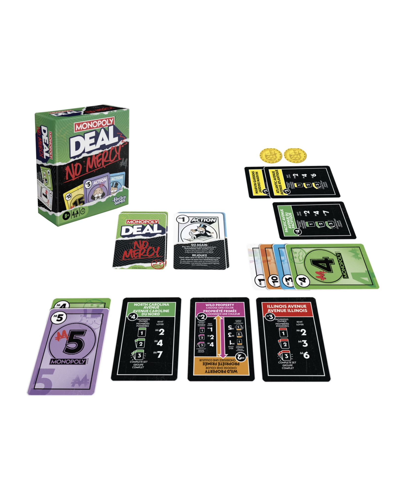Hasbro Monopoly Deal: No Mercy (2026) NEW with Sleeves
