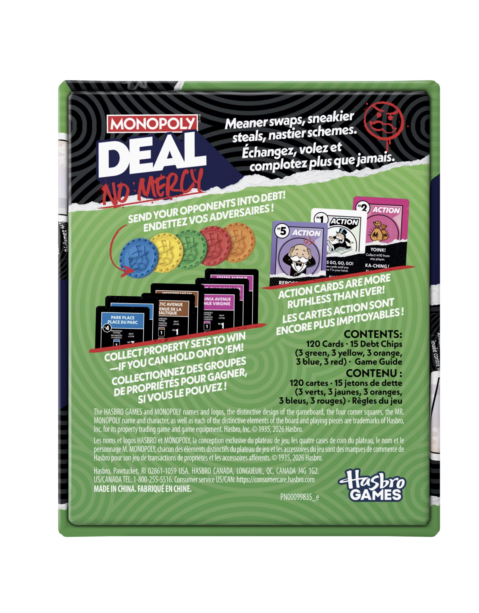 Hasbro Monopoly Deal: No Mercy (2026) NEW with Sleeves