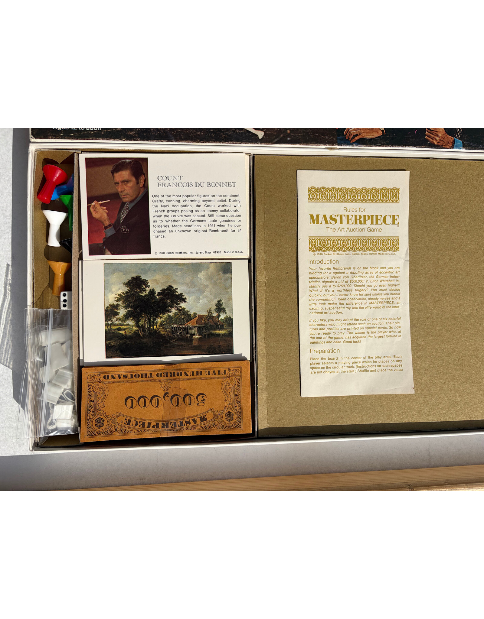 PARKER BROTHERS Masterpiece: The Art Auction Game