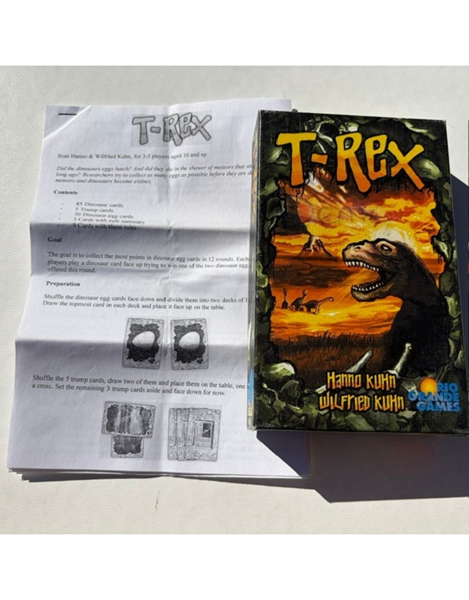 Rio Grande Games T-Rex Card Game (USED)