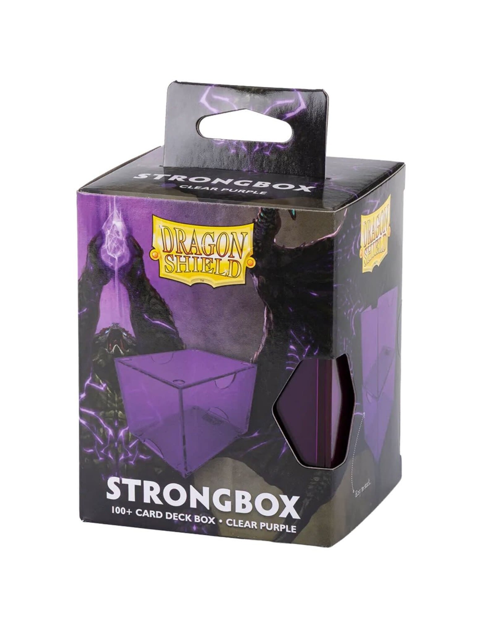 Dragon Shield Deck Box:  Strongbox: Clear Purple