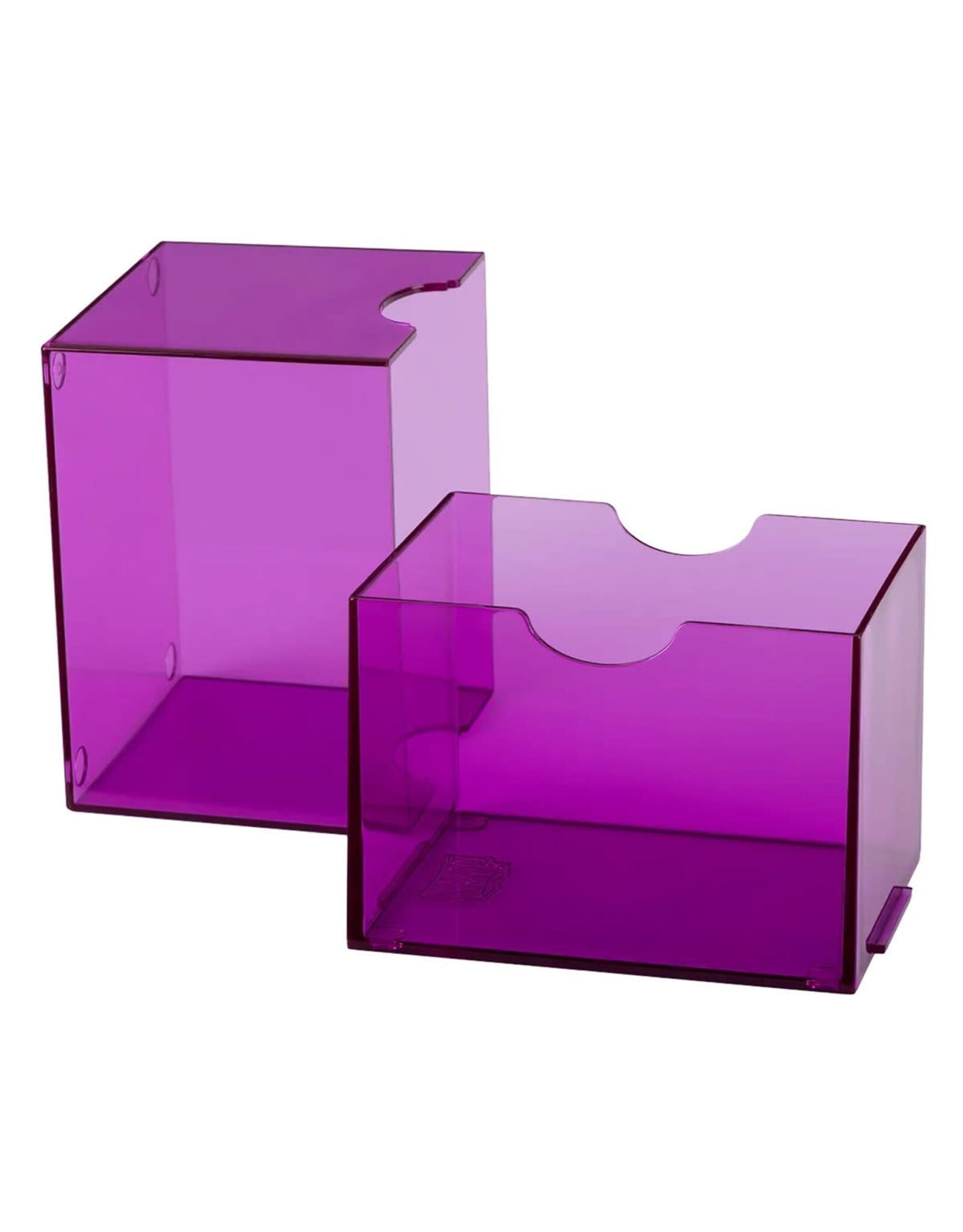Dragon Shield Deck Box:  Strongbox: Clear Purple
