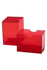 Dragon Shield Deck Box:  Strongbox: Clear Red