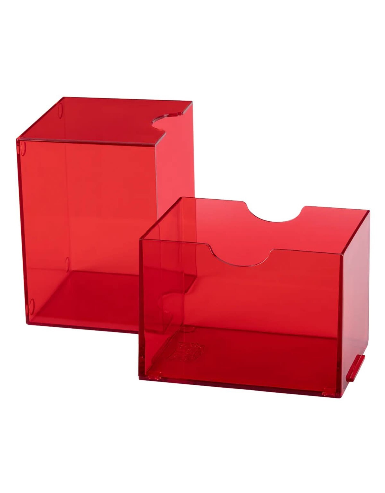 Dragon Shield Deck Box:  Strongbox: Clear Red