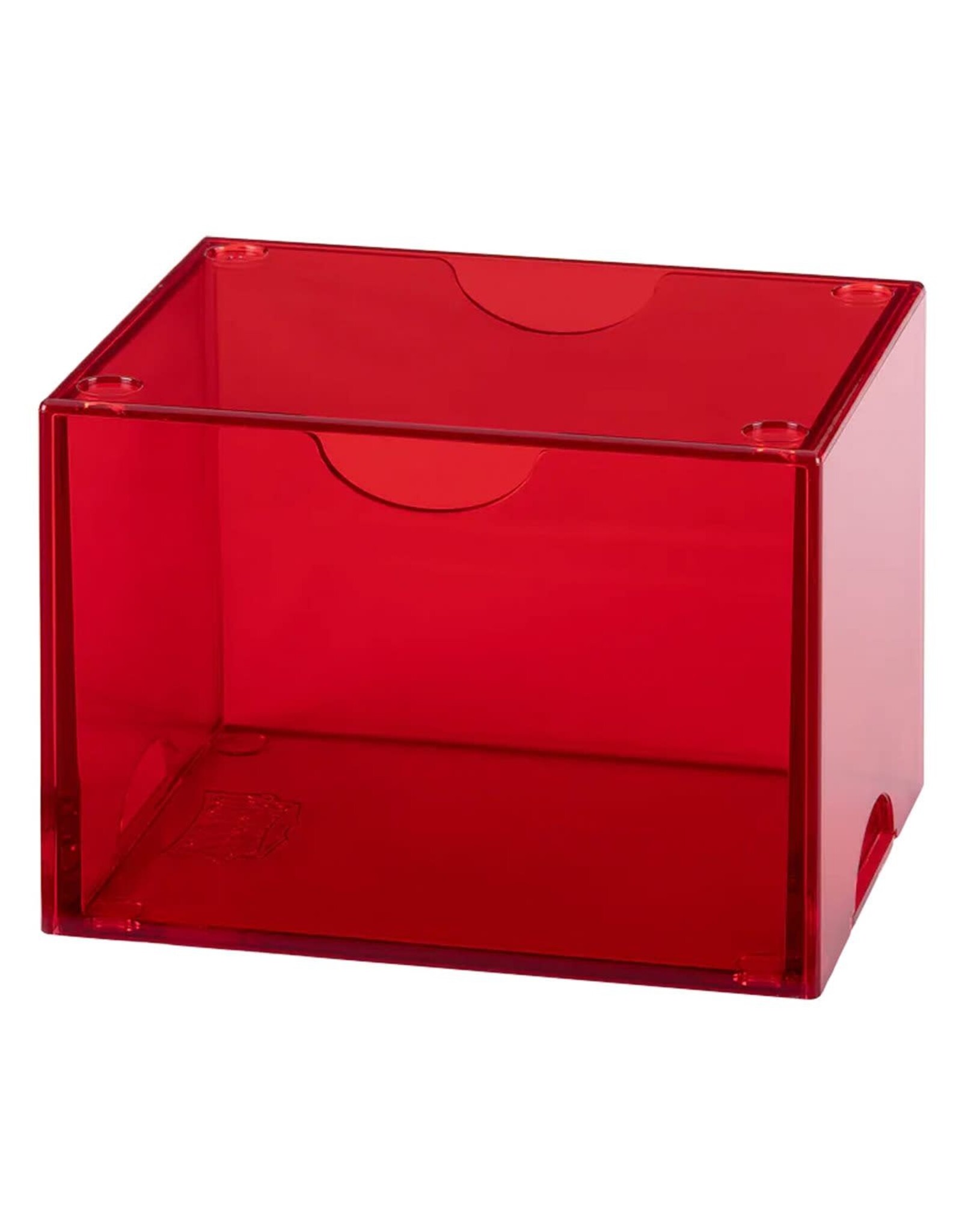 Dragon Shield Deck Box:  Strongbox: Clear Red