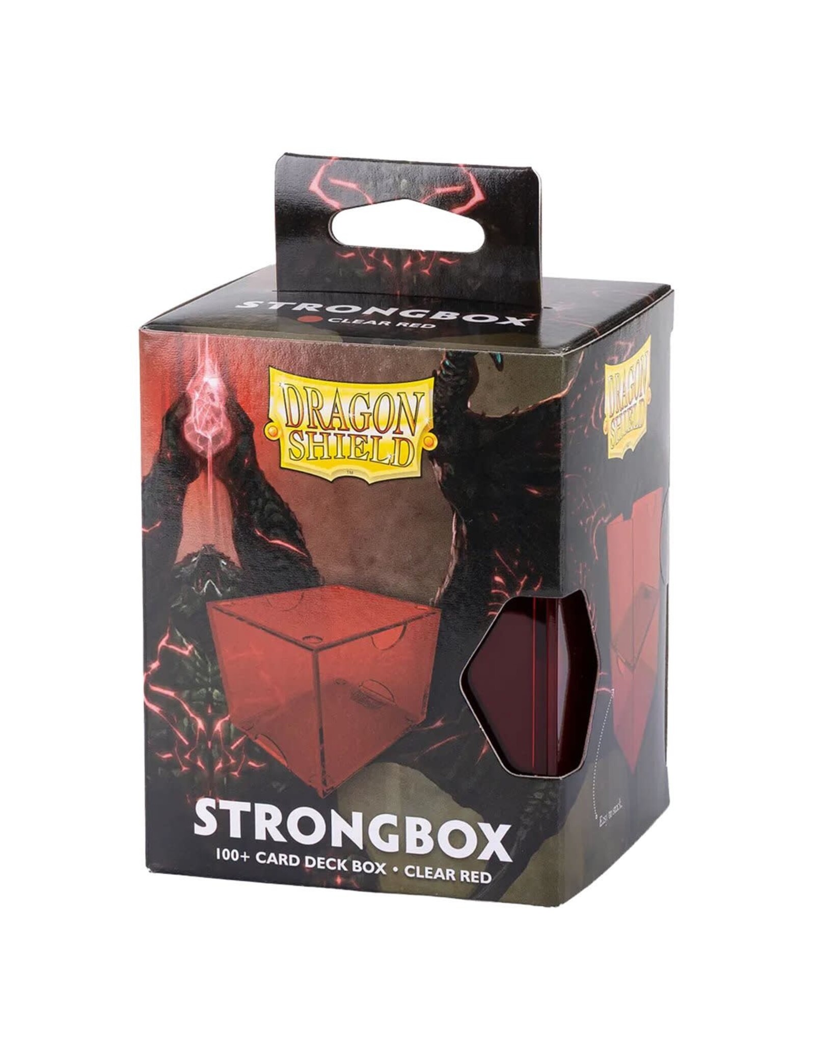 Dragon Shield Deck Box:  Strongbox: Clear Red
