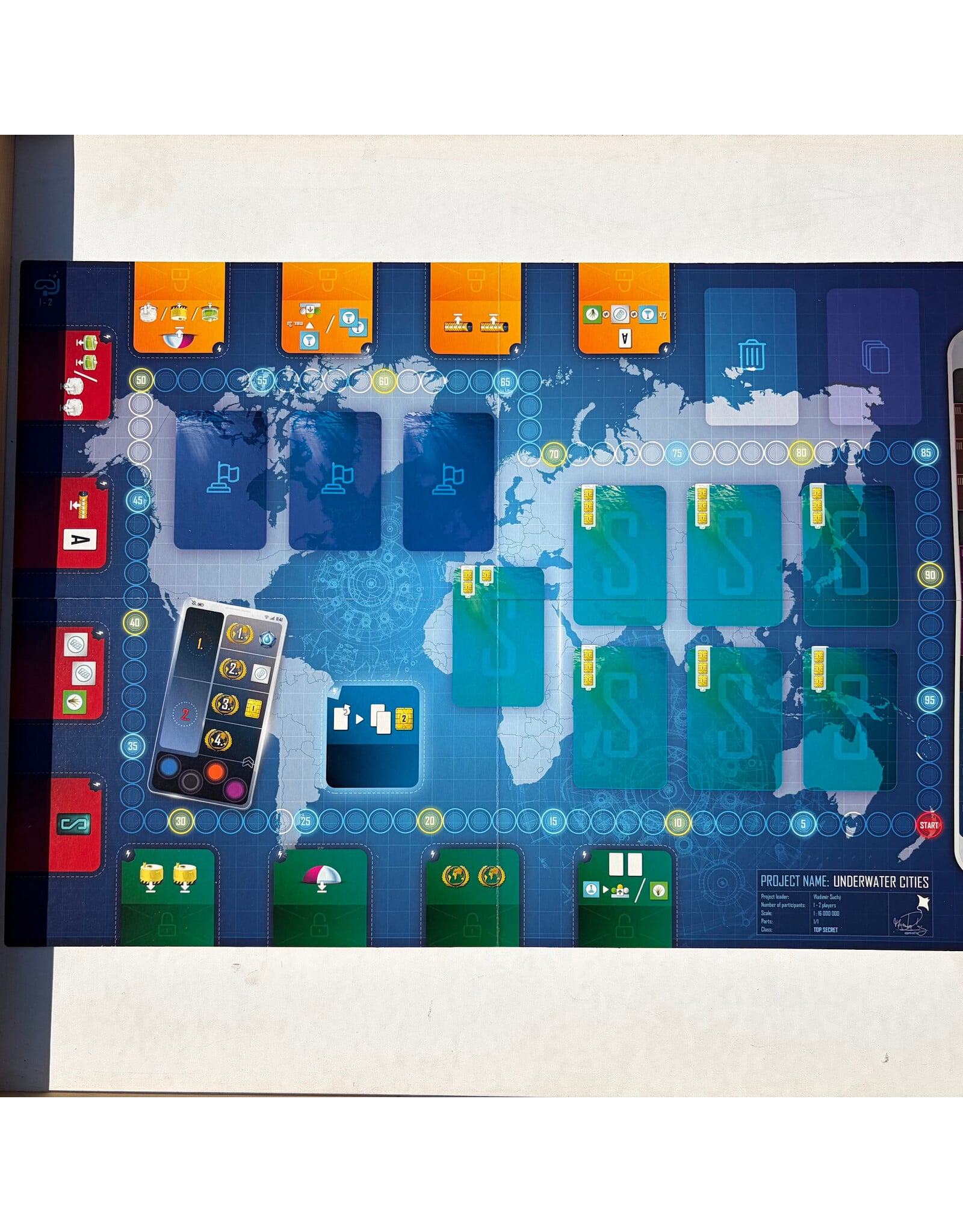 Rio Grande Games Underwater Cities (USED) Promo Included (Unpunched)