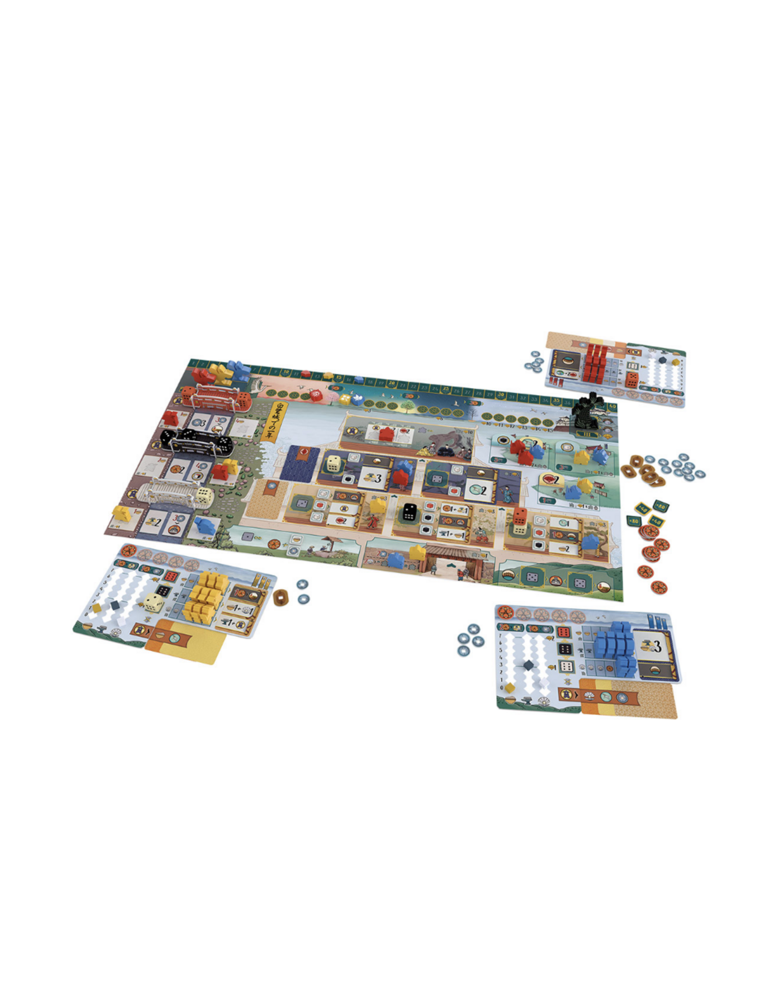 Devir The White Castle Bundle (2023) NIS Board Game with Sleeves, and Matcha expansion