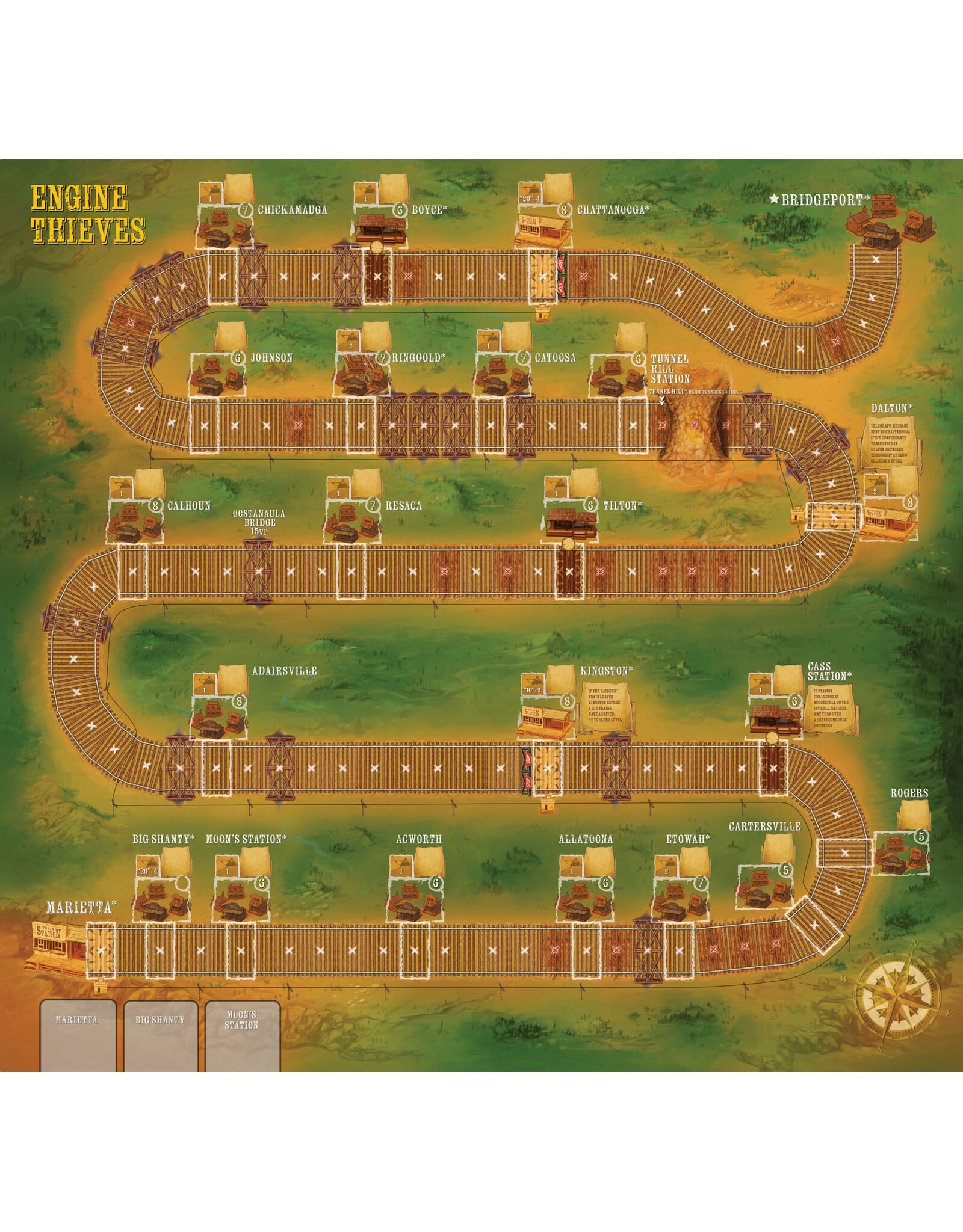 Compass Games Engine Thieves: The Andrews Railroad Raid of 1862 (NIS) Fully Sleeved