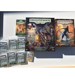 Fantasy Flight Games Arkham Horror: The Card Game Bundle Includes: Base game + Andre Patel Investigator Deck + Children of Blood Small campaign expansion (NIS) Fully Sleeved