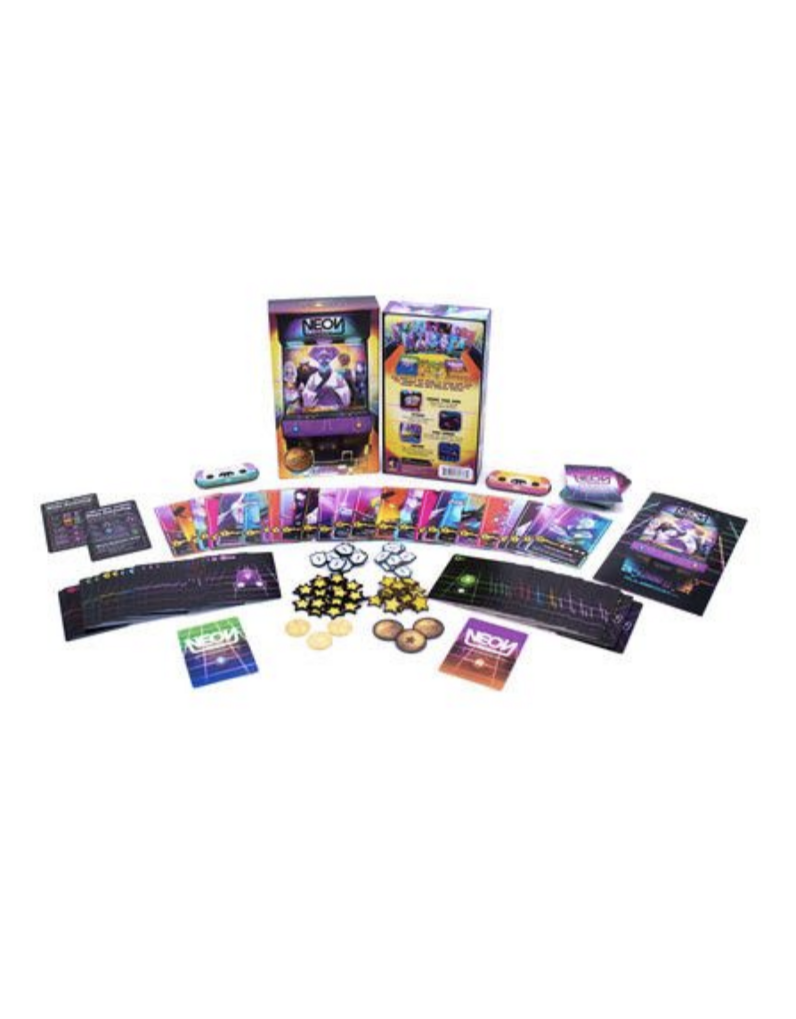 Neon Knights Neon Reign (2024) New Sleeved Board Game
