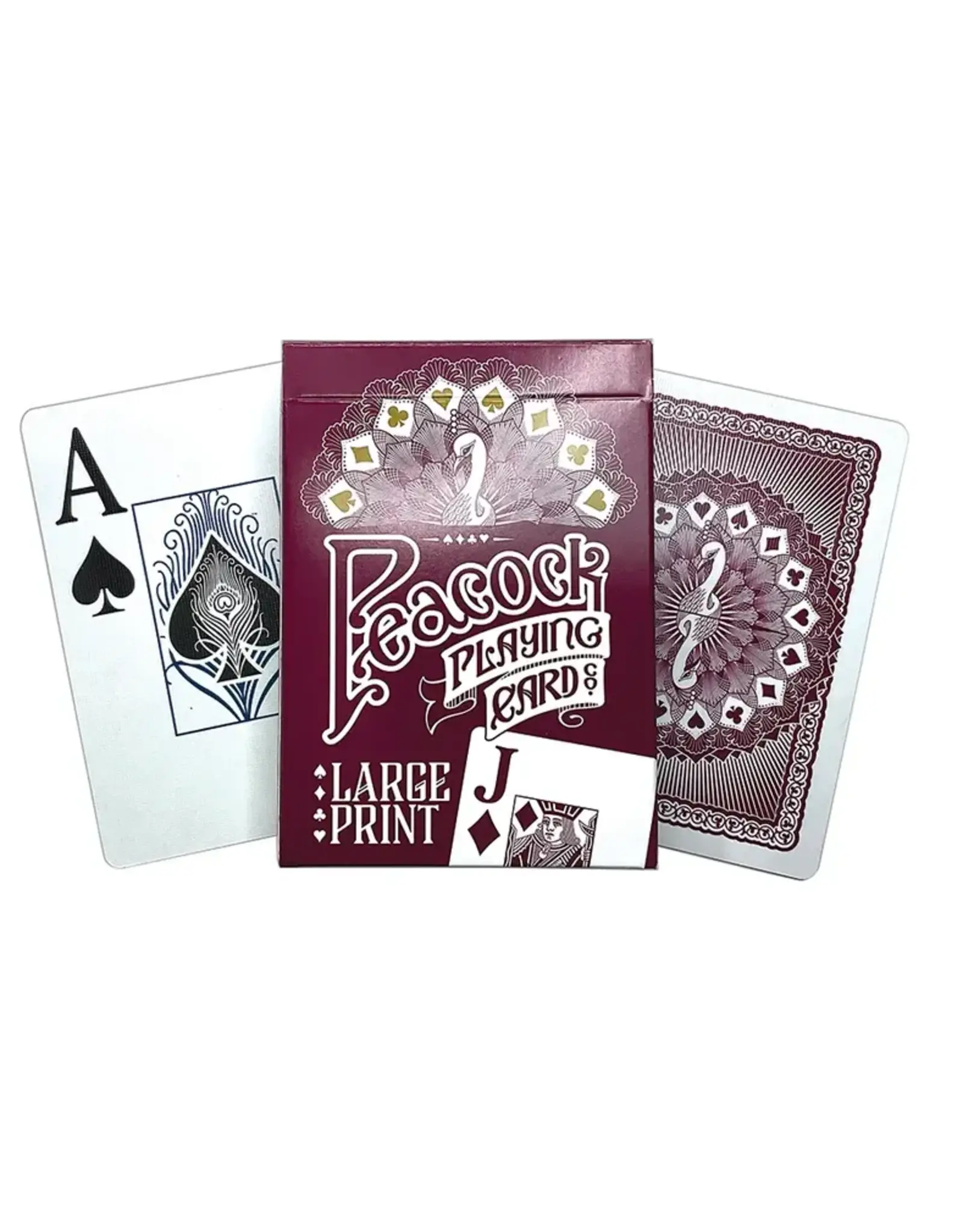 Outset Media Peacock Playing Card Large Print