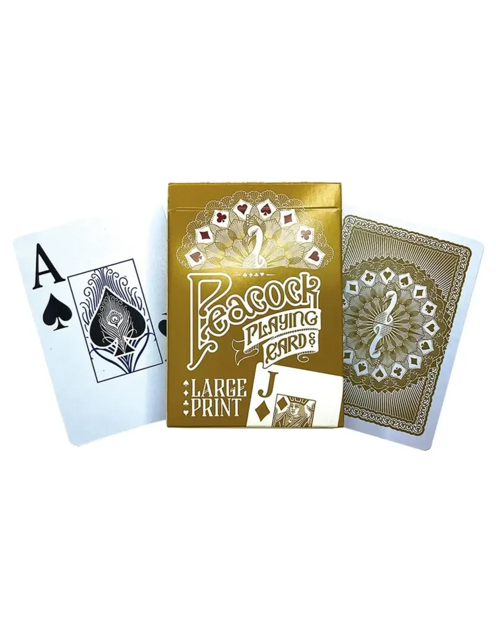 Outset Media Peacock Playing Card Large Print