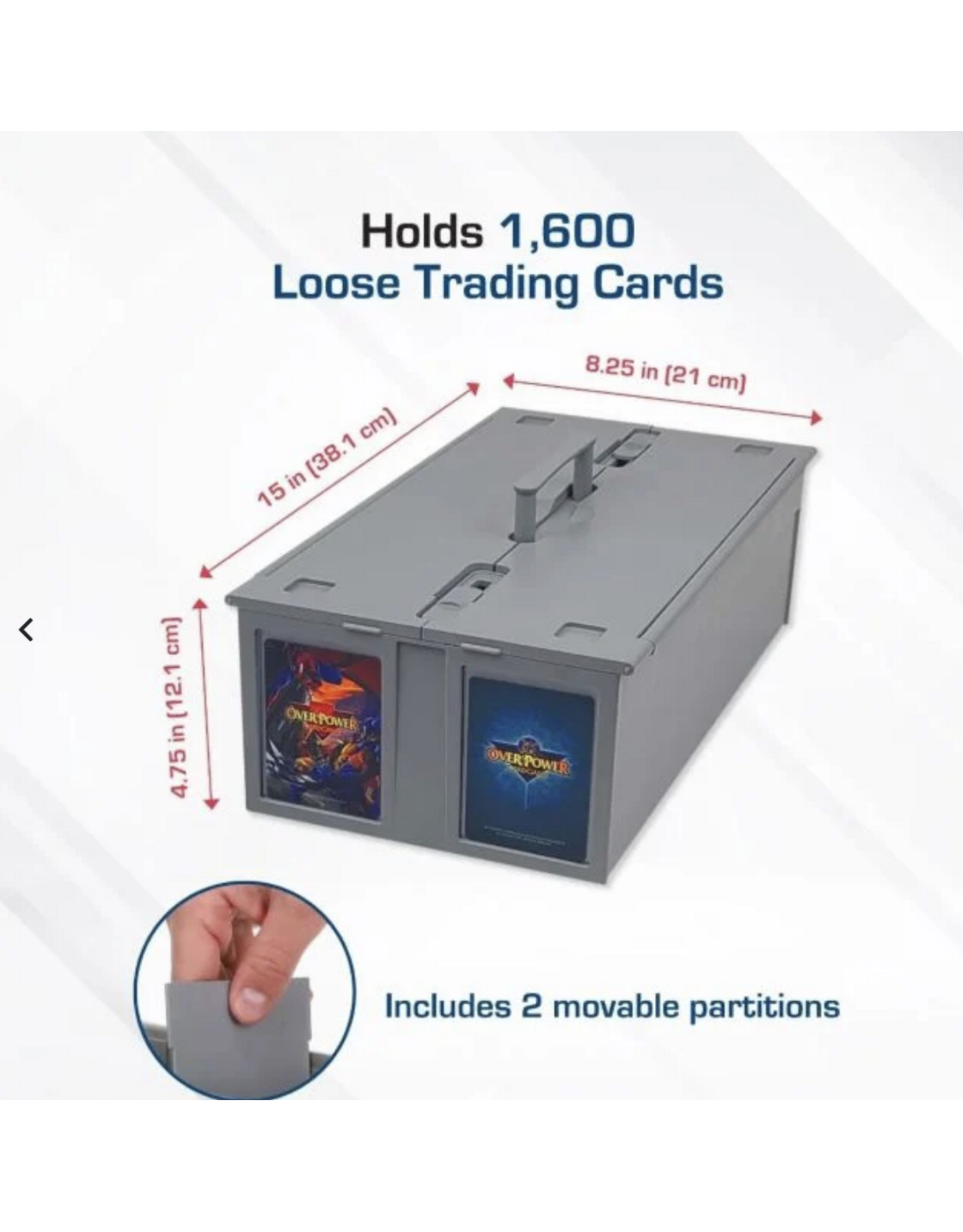 BCW Collectible Card Bin - 1600 - Gray