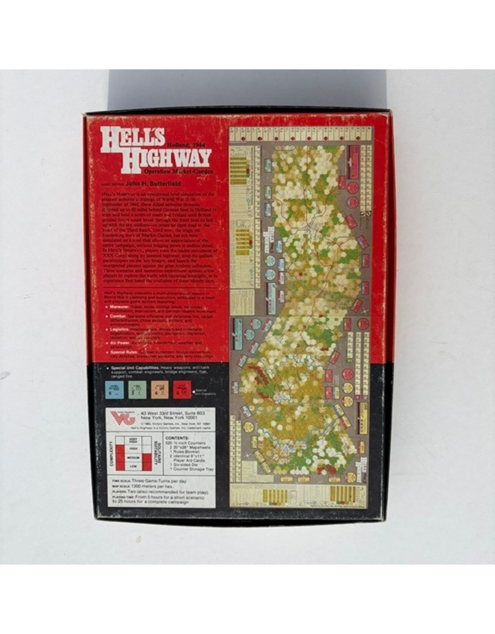 Avalon Hill Game Company Hell's Highway: Operation Market Garden (1983) (USED) (Unpunched)
