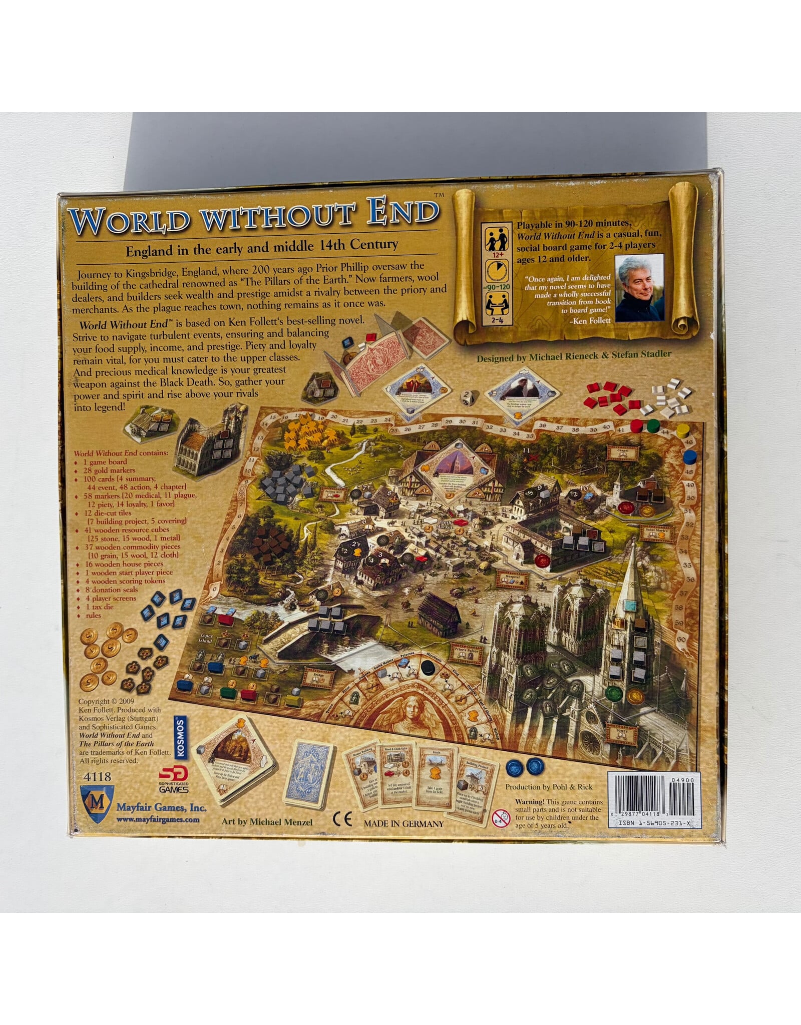Kosmos / Mayfair Games World Without End (2009) (USED) (Missing Yellow Player Reference Cards)