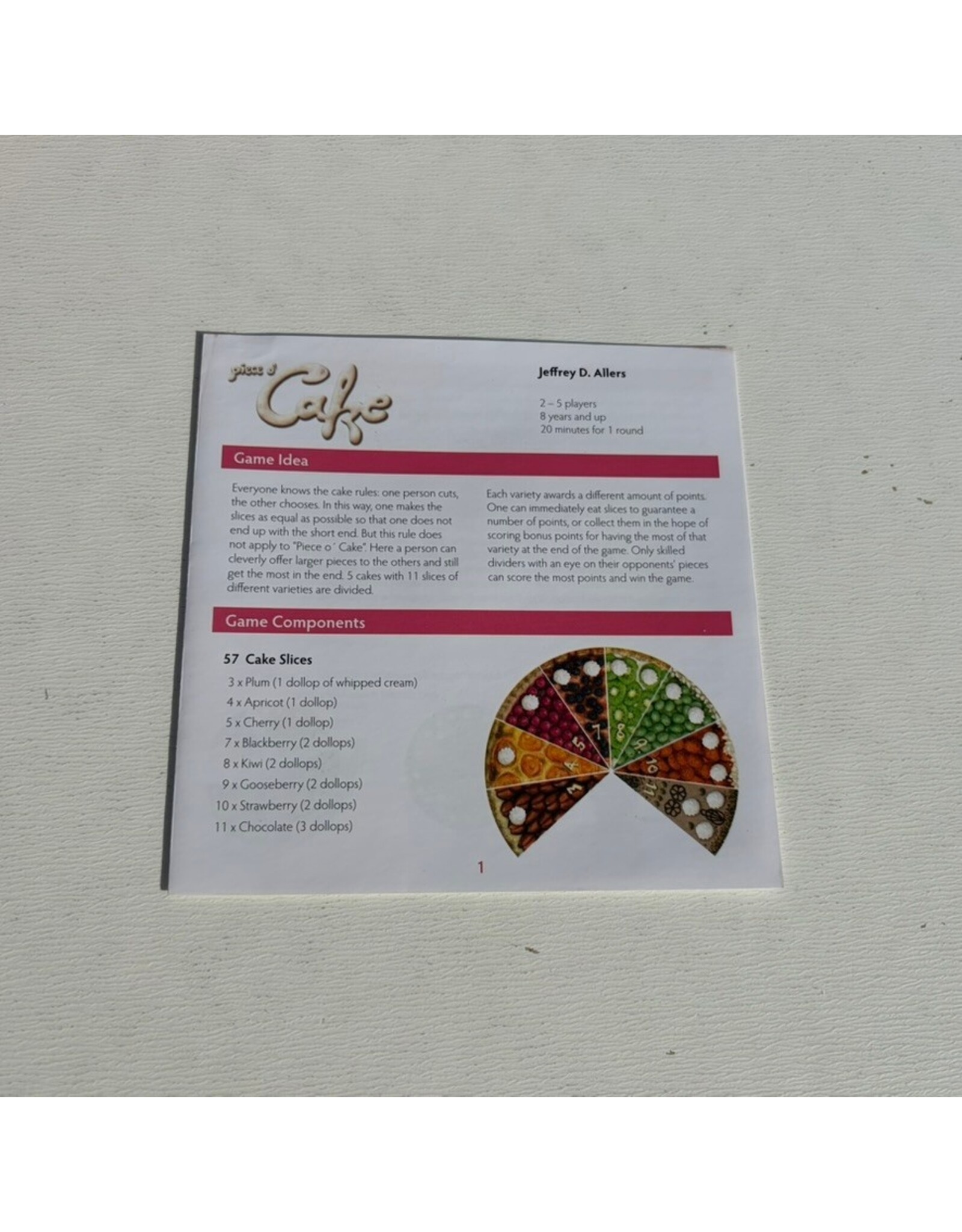 Rio Grande Games Piece o' Cake (USED)