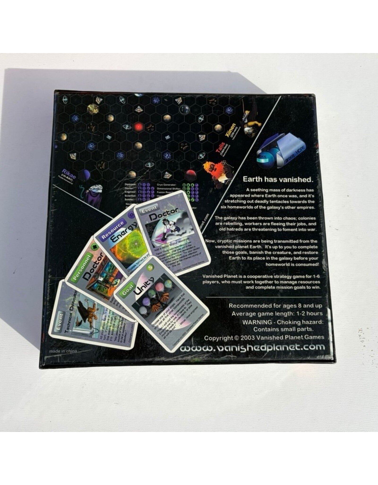 Vanished Planet Games Vanished Planet ‐ Games Magazine Award Winner Edition (2003) (USED) Includes Part of the Free to Print Expansion
