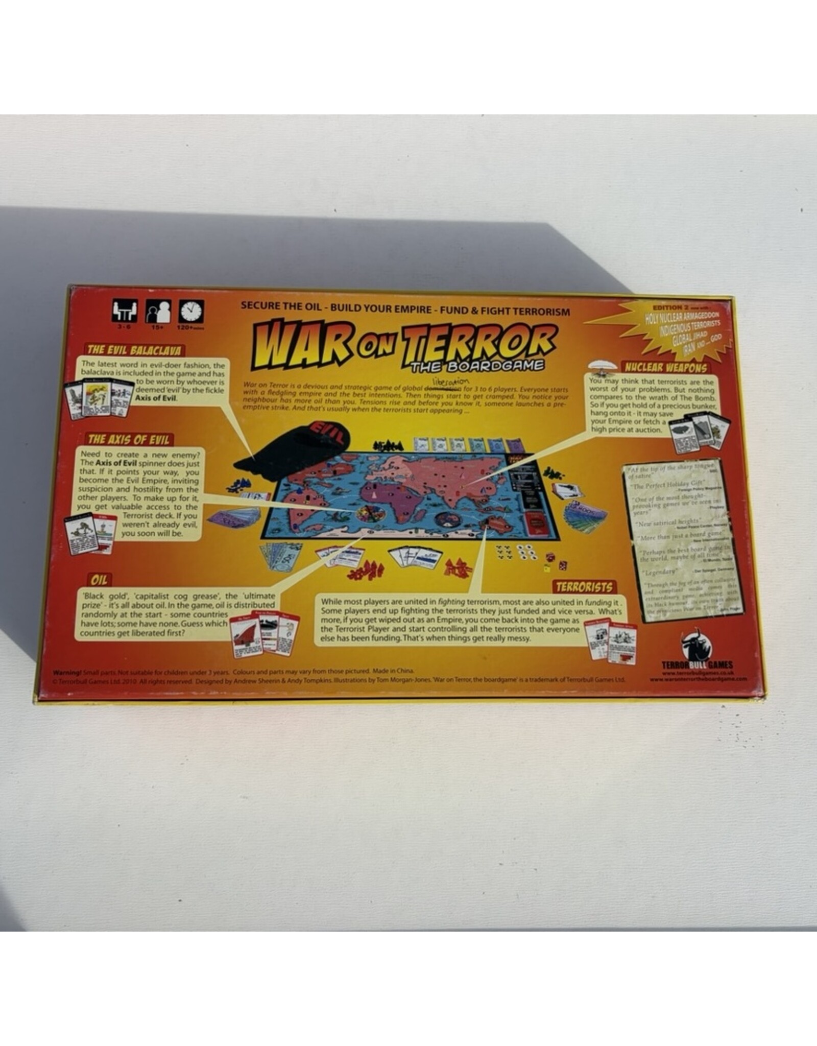 Terror Bull Games War on Terror: The Boardgame ‐ second edition (2010) (USED)