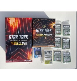 WizKids Star Trek: Captain's Chair – To Boldly Go (2026) Bundle, Includes To Boldly Go Base Game + Second Contact + Promo Pack 2 NIS Sleeves Included