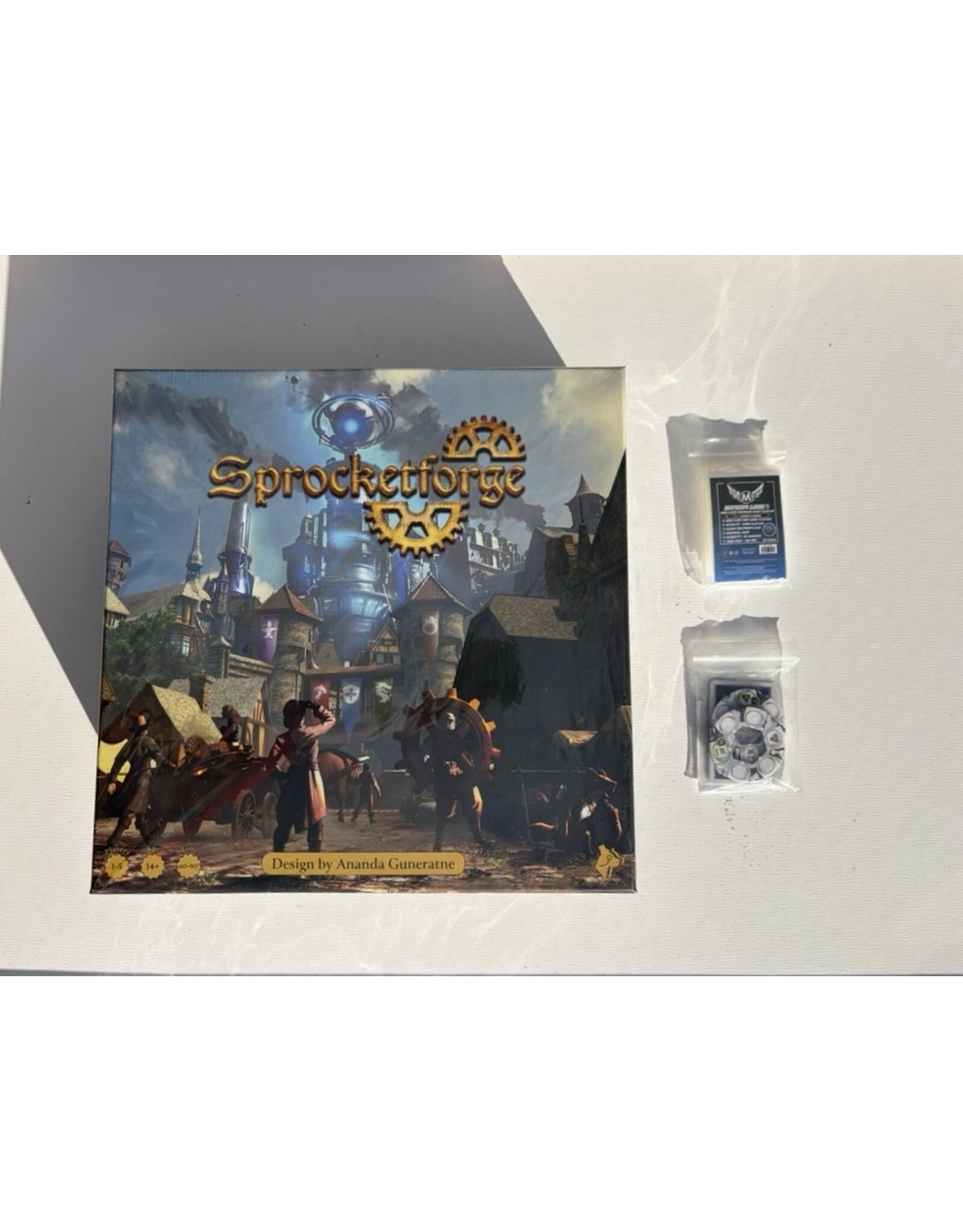 Sophisticated Cerberus Games Sprocketforge Bundle (2025) Base Game + Mini Expansion NIS Fully Sleeved