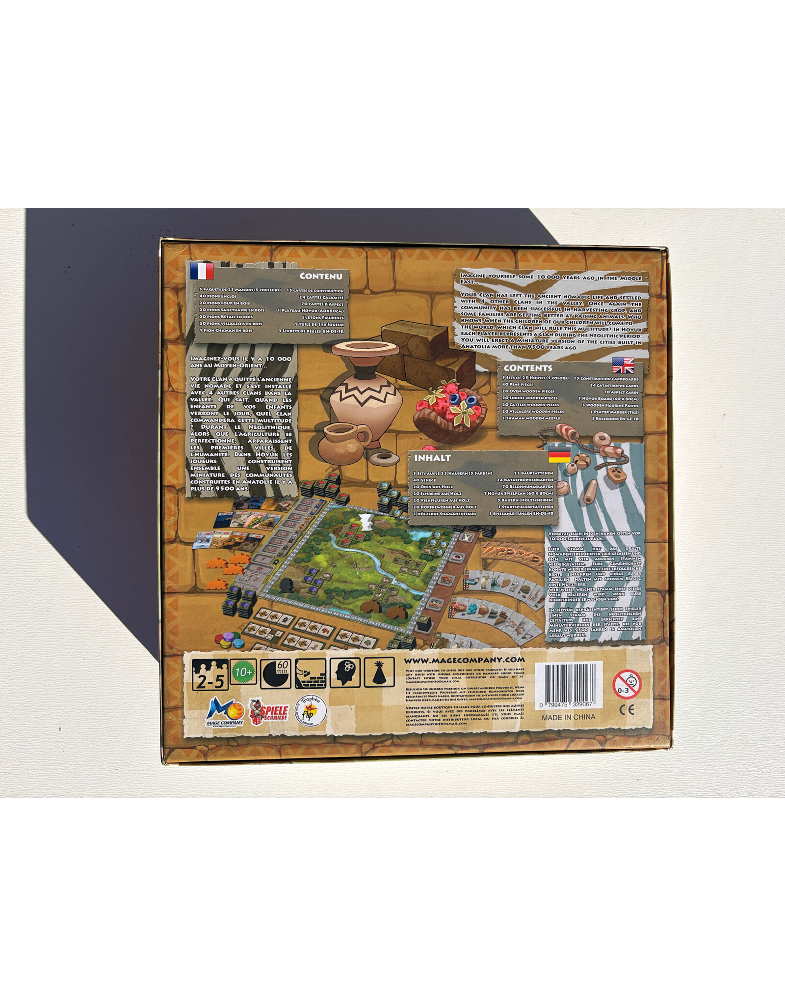 MAGE Company Hoyuk Base Game + Obstacles expansion (USED)