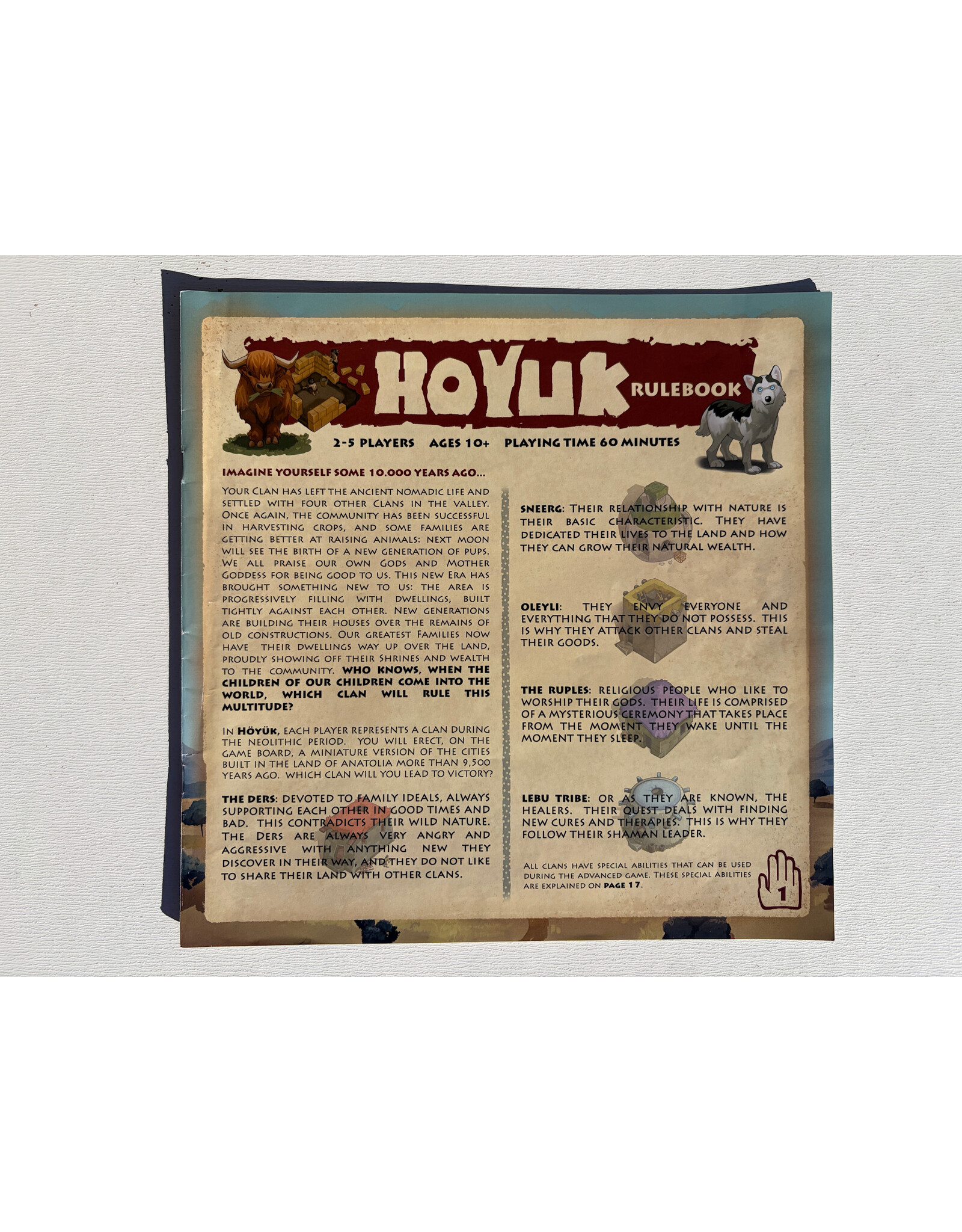 MAGE Company Hoyuk Base Game + Obstacles expansion (USED)