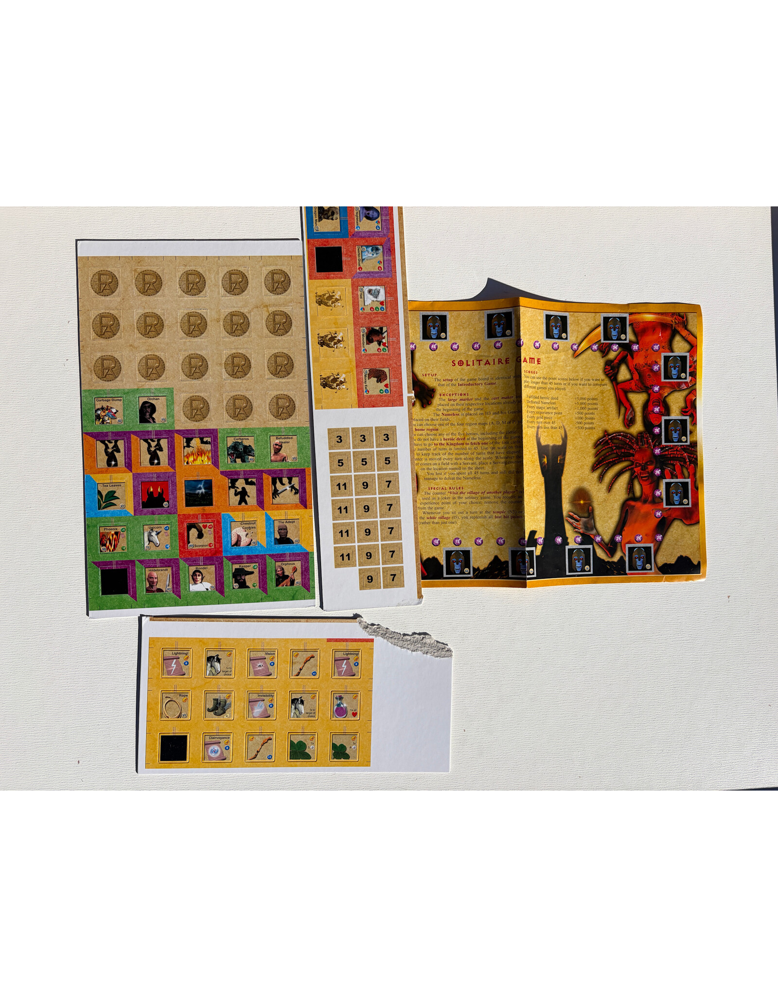 Pegasus Press Return of the Heroes + Under the Shadow of the Dragon expansion (USED)